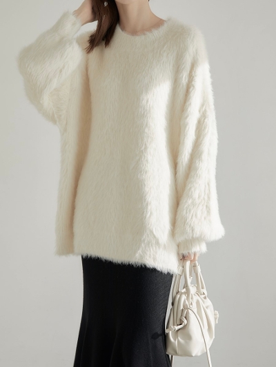 yRE ARRIVALz over size shaggy knit